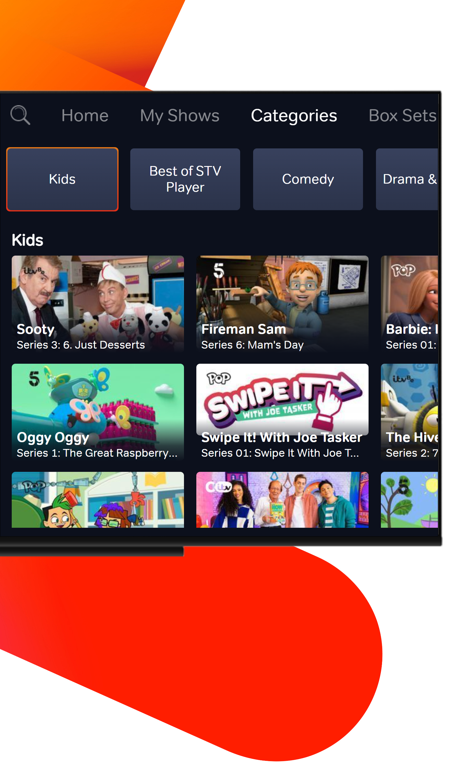 IPTV Sverige barn-TV gränssnitt